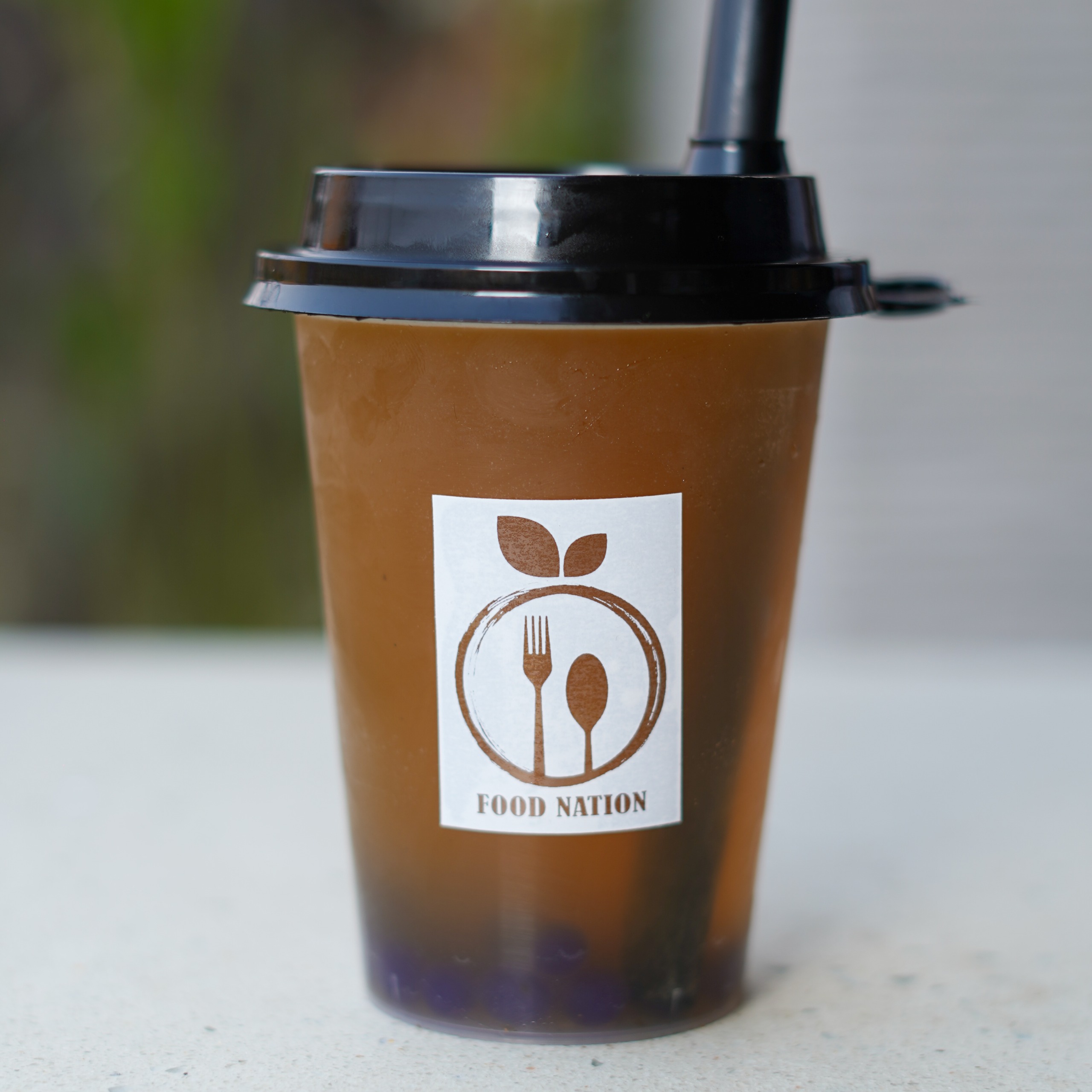 Iced boba tea
